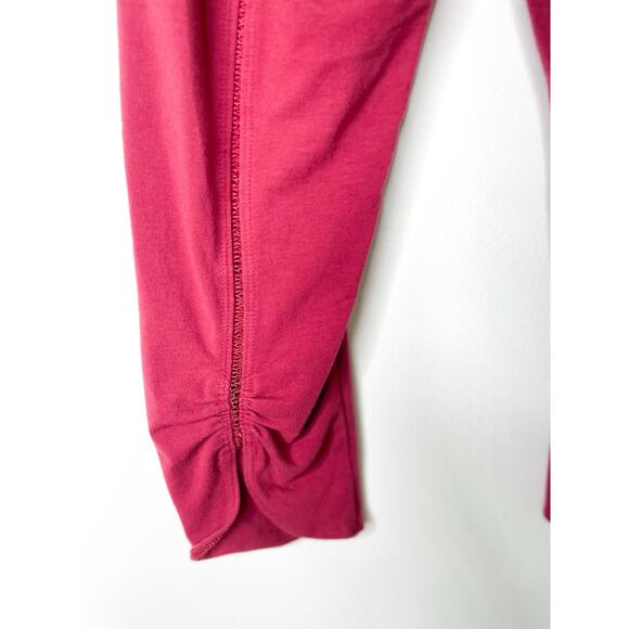 Free People Movement Scorpio Capri Leggings Burgundy Size XS - Picture 7 of 13